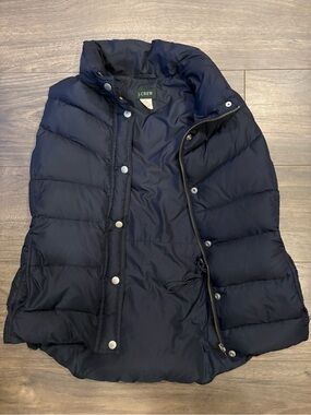 J. Crew Black Quilted Puffer Vest - Women's